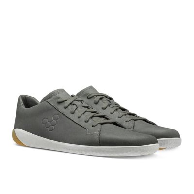 Vivobarefoot Men's Geo Court II Casual Shoes Grey | Vivobarefoot HAY793041